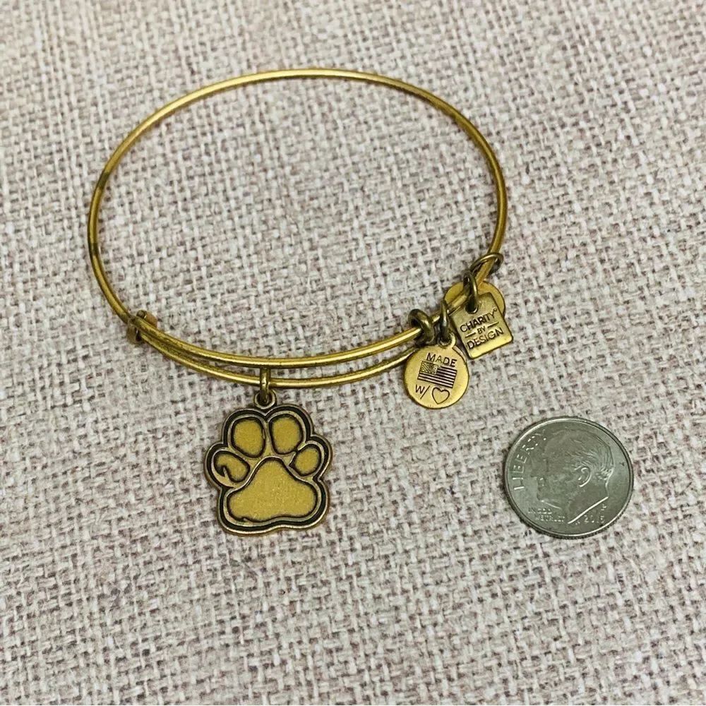 Alex and Ani Gold Dog Paw Bracelet‎